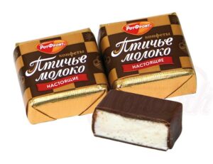 Конфеты суфле "Птичье молоко" со сливочно ванильным вкусом, в какаосодержащей глазури