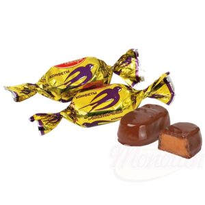 Помадные конфеты "Ласточка" с апельсиновым вкусом в какаосодержащей жировой глазури