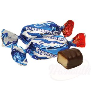 Помадные конфеты "Буревестник" со сливочно ванильным вкусом в какаосодержащей глазури