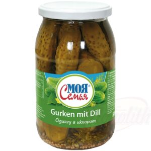 "moja semja" Маринованые огурцы с укропом