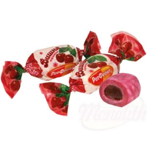 Карамель с 29% фруктовой начинкой со вкусом вишни