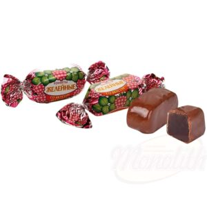 Конфеты с желейным корпусом со вкусом малины в какаосодержащей глазури