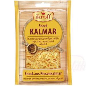 Закуска из кальмара соломкой, сухая и соленая, размороженная 36 g