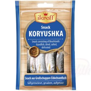 "ikroff" Закуска из корюшки, сухая и соленая, размороженная 36 g