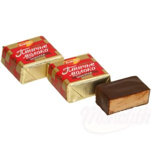 Конфеты со всбитым корпусом со вкусом шоколада, покрытые какаосодержащей жировой глазурью