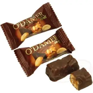 Грильяжные конфеты "o'damer" из обжаренного арахиса в какаосодержащей глазури