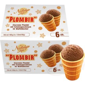 Шоколадный пломбир в вафельном стаканчике