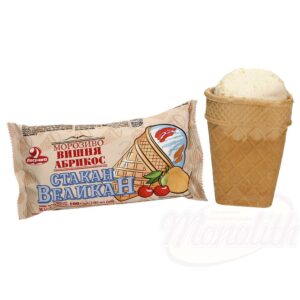 Мороженое "Стакан великан" с абрикосовой и вишневой начинкой в вафельном стакане Импортёр: monolith frost gmbh