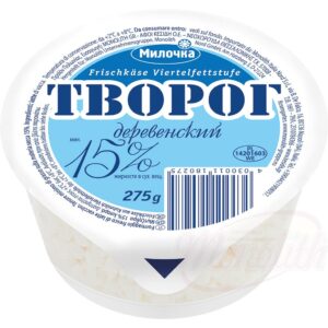 Творог свежий деревенский "Милочка" 15% жирности 275 g