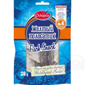 Снэк из желтого полосатика, сушеный и соленый 36 g