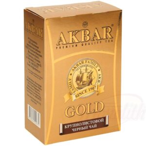 Чай АКБАР черный байховый цейлонский крупнолистовой "ГОЛД"