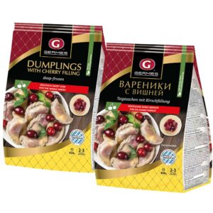 Вареники с вишней, продукт глубокой заморозки 450 g