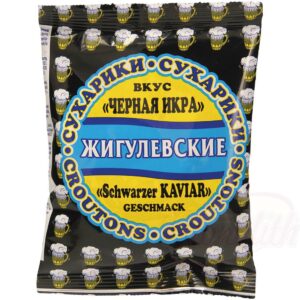 Снек из хлеба со вкусом черной икры