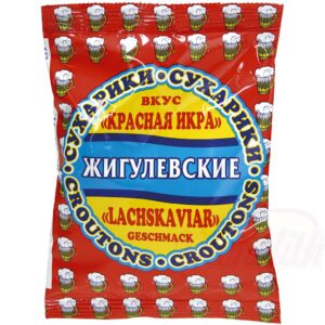 Снек из хлеба со вкусом красной икры