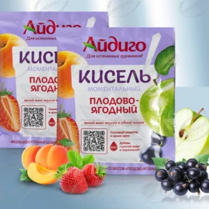 Кисель со вкусом смородины, клубники и яблока