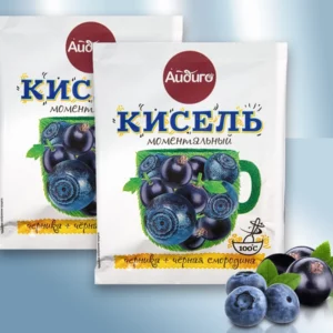 Кисель со вкусом черники и чёрной смородины