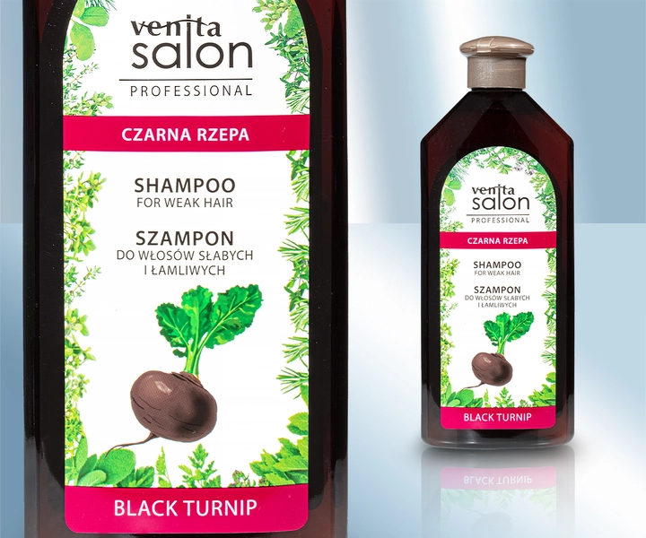 Профессиональный шампунь для ослабленных волос с черной свеклой, 500мл