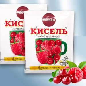 Кисель со вкусом брусники и малины