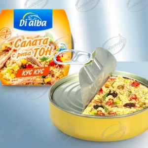 Салат с тунцом и кускус