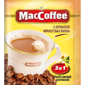 Кофейный напиток Maccoffee 3 в 1 французская ваниль 20 пакетов