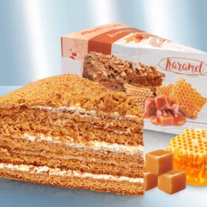 Торт Медовик с карамелью