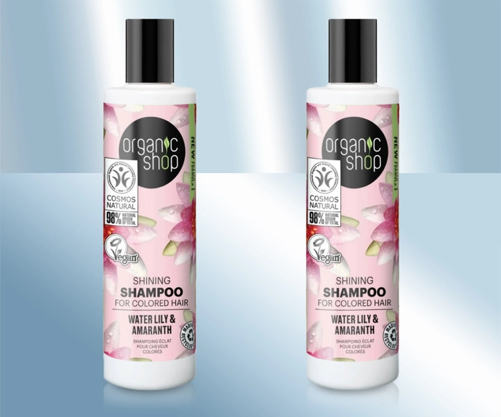 Сияющий шампунь для окрашенных волос (Кувшинка и Амарант), 280мл