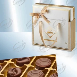 Шоколадные конфеты "White Gourmet Collection" с разными начинками, подарочной упаковке, в сумочке