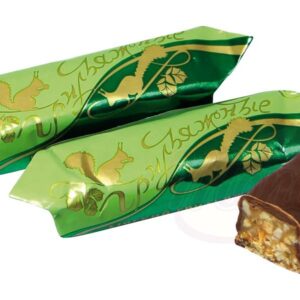 Конфеты глазированные шоколадной глазурью с корпусом из грильяжной "Грильяжные", мягкий грильяж