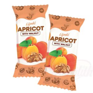 Конфеты с курагой и грецким орехом глазированные