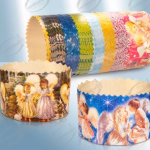 Формы для выпечки куличей "Ангел", МИКС, диаметр 13см