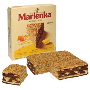 Торт "Марленка" медово-лимонный, с 52% кремовой начинкой, глубокой заморозки