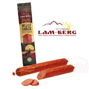Салями из говядины с чесноком Halal "Wolf Snack", горячего копчения 450 g
